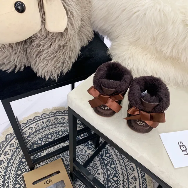 UGG Classic Mini Pink Suede Shearling Snow Boots 5