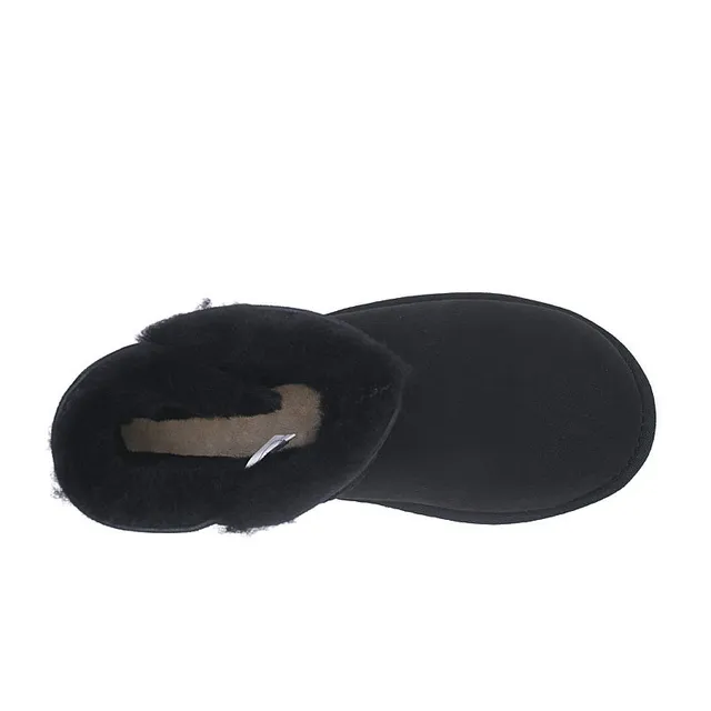 UGG Classic Short Black Shearling-Lined Snow Boots 2