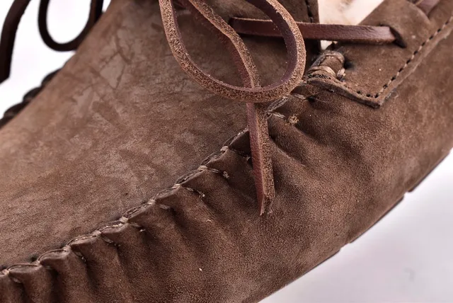 UGG Dakota Brown Suede Shearling-Lined Loafers 5