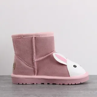 UGG Kids Rabbit Face Pink Snow Boots