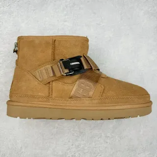 UGG ট্যান সুয়েড স্ট্র্যাপ বুট স্নো বুট