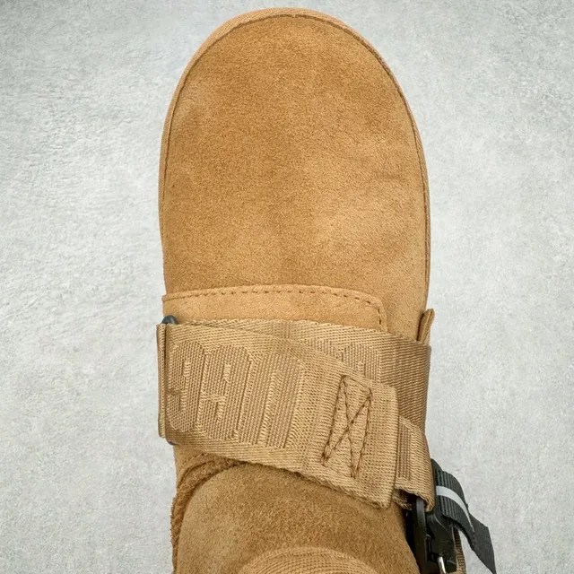UGG Strap Boot Tan Suede Snow Boots 16