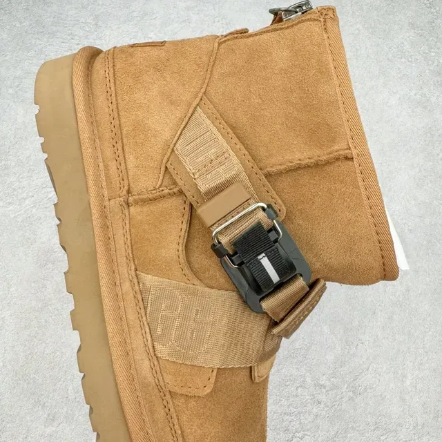 UGG Strap Boot Tan Suede Snow Boots 17