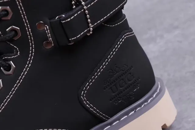 UGG Tasman Black Shearling-Lined Snow Boots 5
