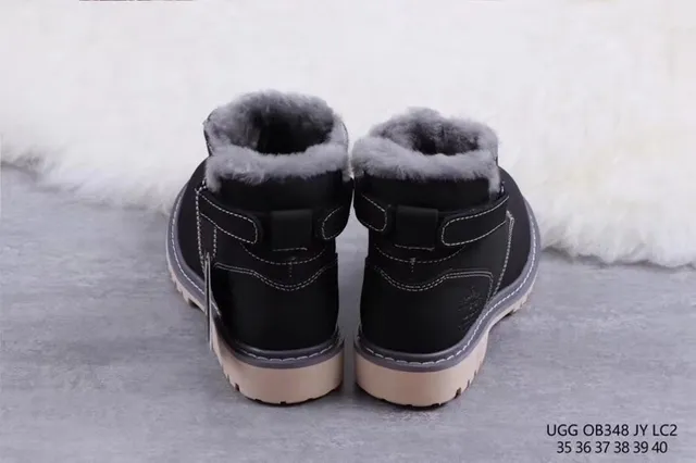 UGG Tasman Black Shearling-Lined Snow Boots 7