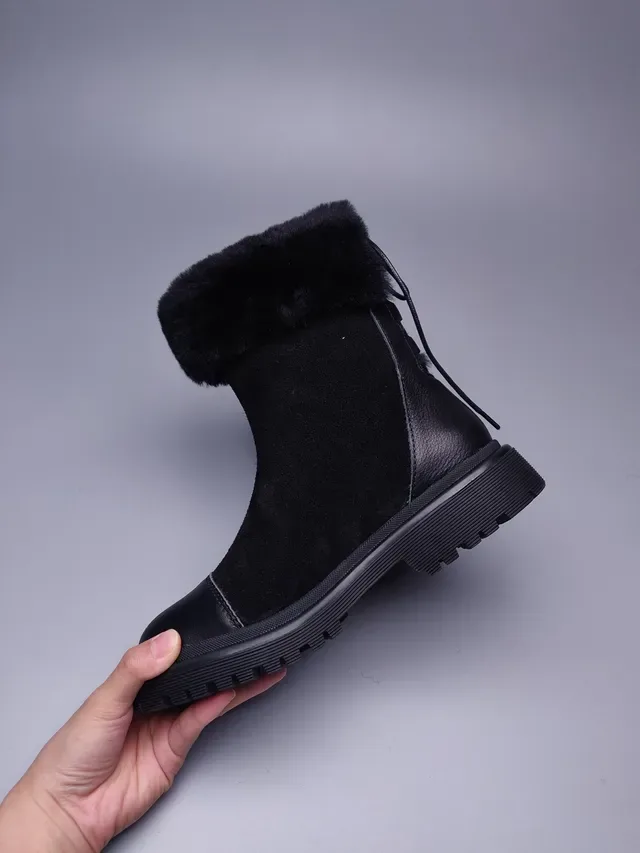 UGG Tasman Black Suede And Leather Upper Foldable Faux Fur Cuff Ankle Boots 10