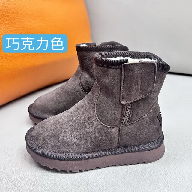 UGG Tasman Black Suede Shearling-Lined Snow Boots 5