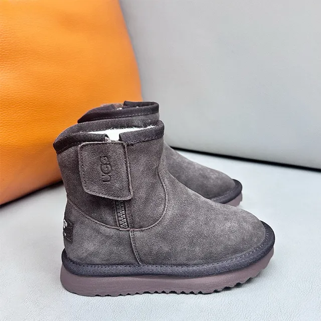 UGG Tasman Black Suede Shearling-Lined Snow Boots 8