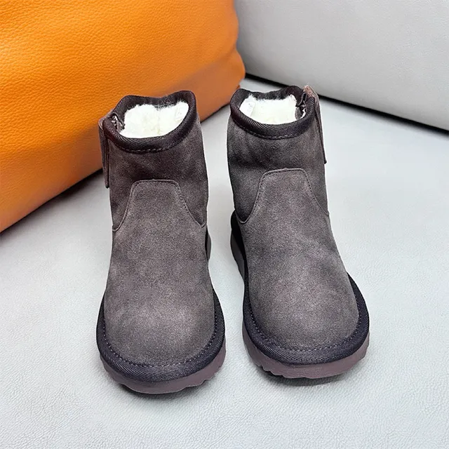 UGG Tasman Black Suede Shearling-Lined Snow Boots 9