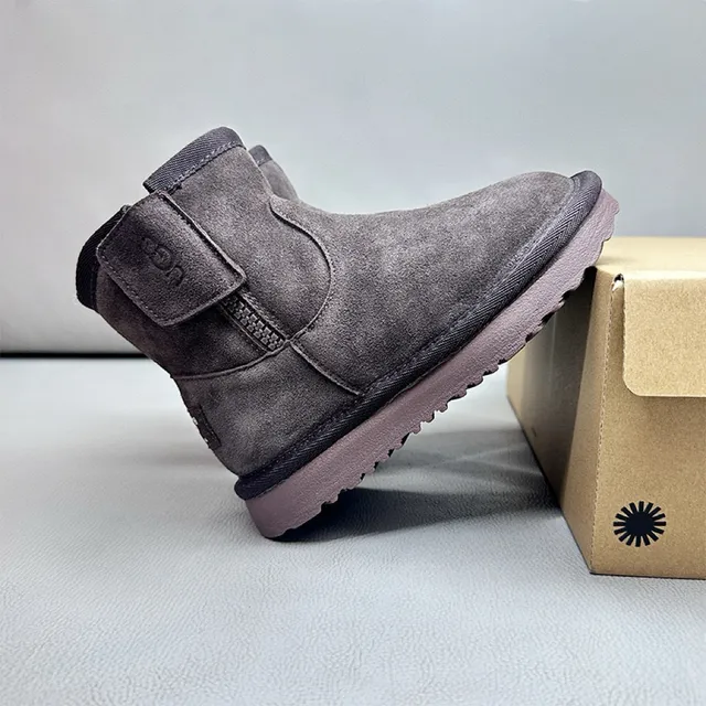 UGG Tasman Black Suede Shearling-Lined Snow Boots 12
