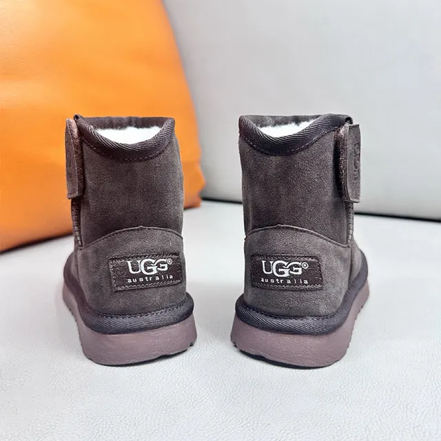 UGG Tasman Black Suede Shearling-Lined Snow Boots 13