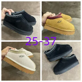 UGG Tasman أحذية كاجوال سوداء من السويد مع خياطة زيجزاج وإدخال سحبي