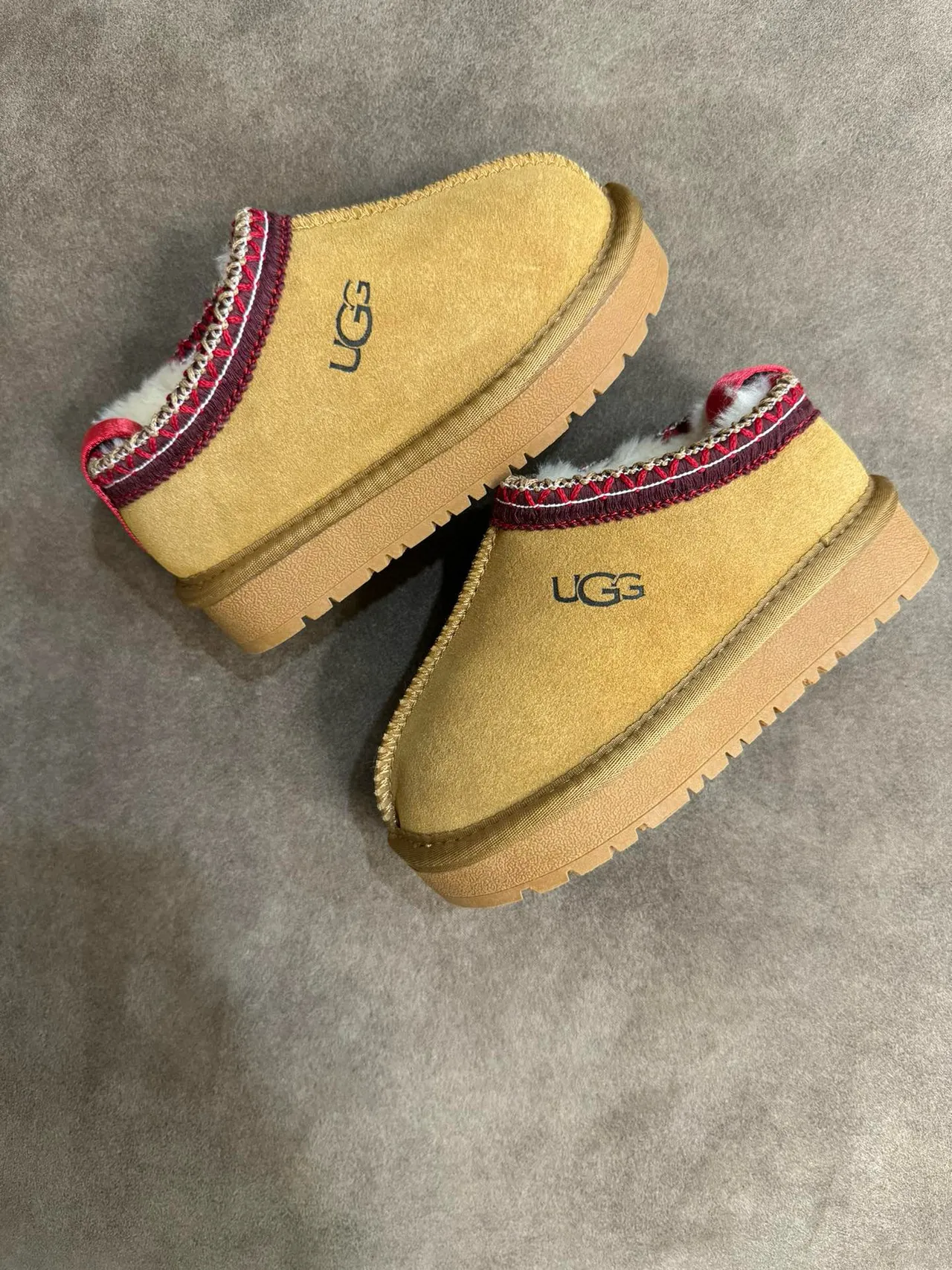 UGG Tasman Black Suede Zigzag Stitch Slip-On Casual Shoes 22