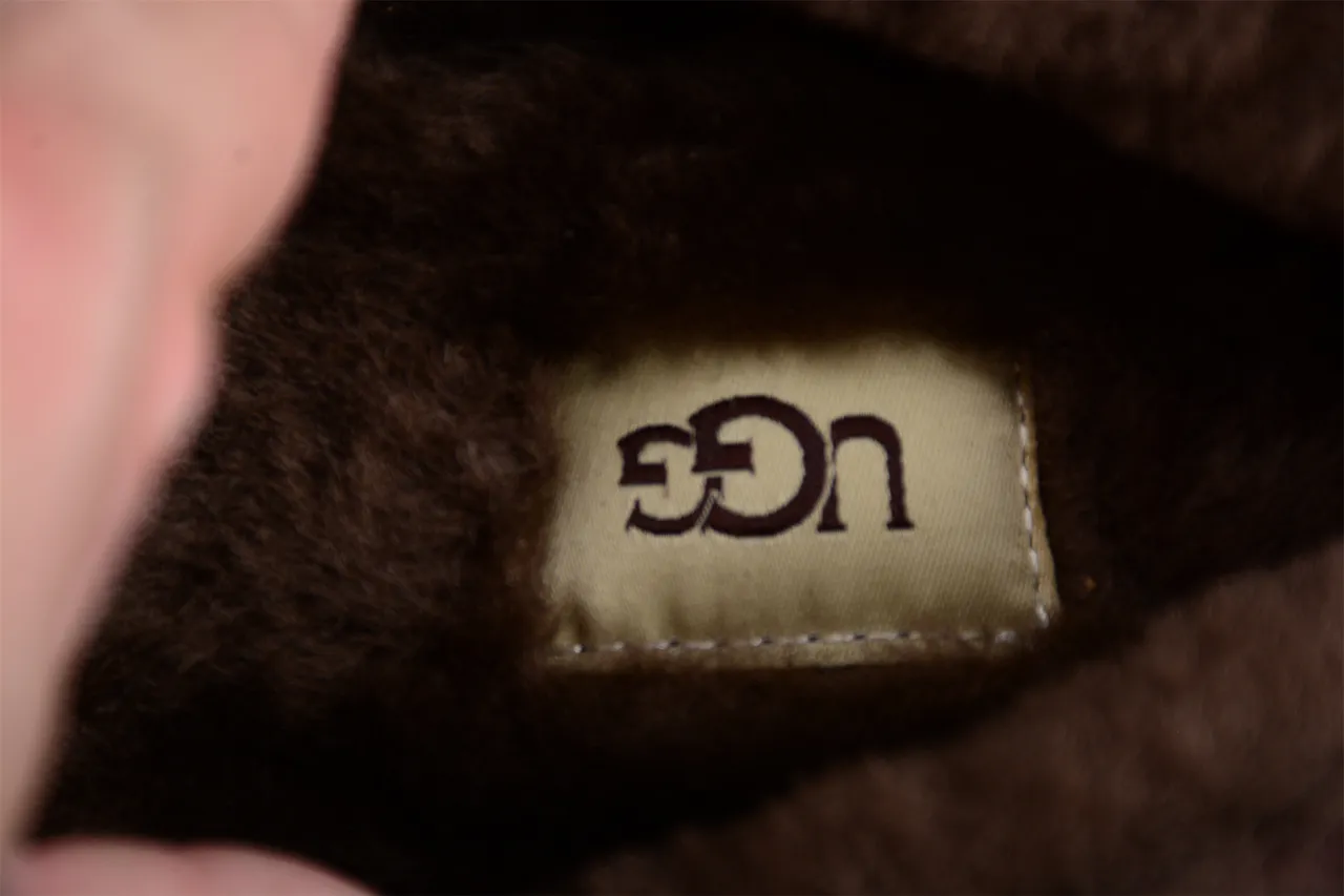 UGG Tasman Brown Suede Shearling-Lined Loafers 4