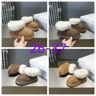 UGG Tasman भूरा सफेद सुड मेमाना ऊपरी शीयरलिंग कफ स्नो बूट्स
