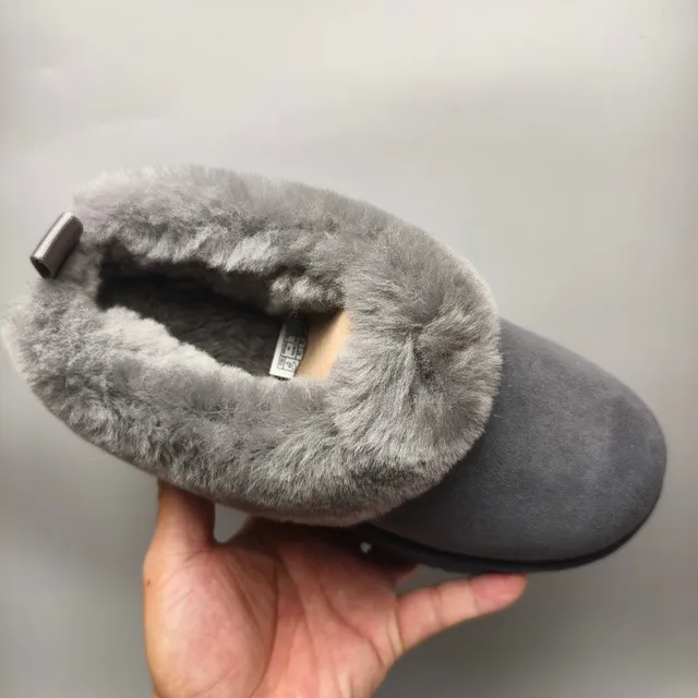 UGG Tasman Gray Platform Sole Shearling Collar Casual Shoes 3