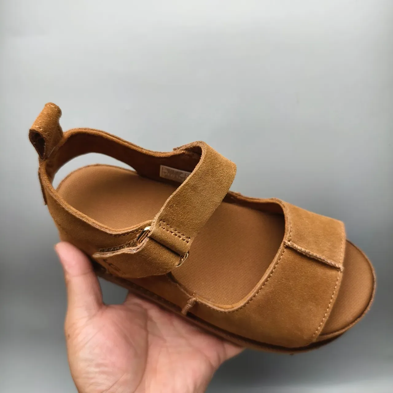 UGG Tasman Tan Suede Platform Casual Sandals 3