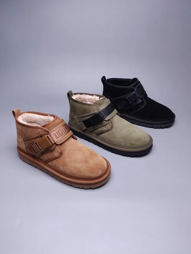 UGG Tasman Tan 麂皮羊毛内里扣带雪地靴 2