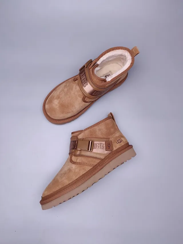 UGG Tasman Tan 麂皮羊毛内里扣带雪地靴 6