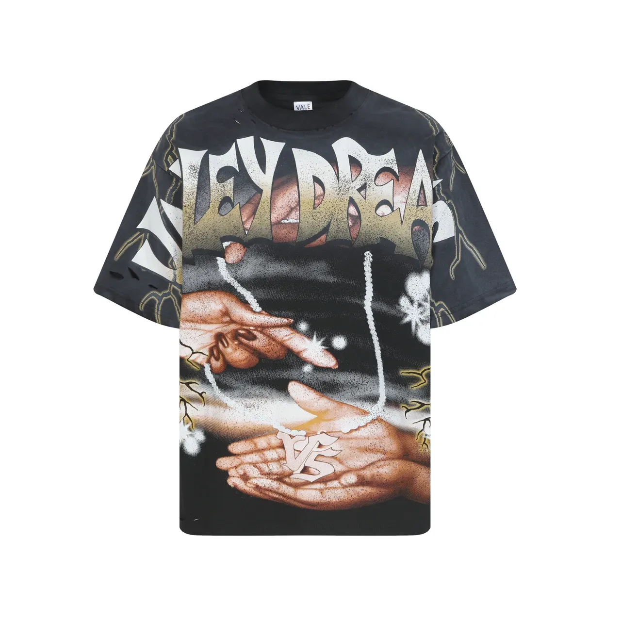 Camiseta gráfica oversized desgastada Vale Forever 3
