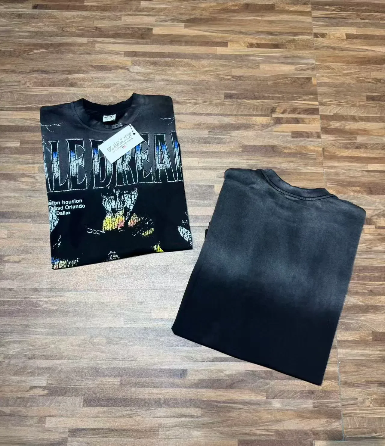 Camiseta preta com estampa gráfica desgastada Vale Forever Vale Dreams 5