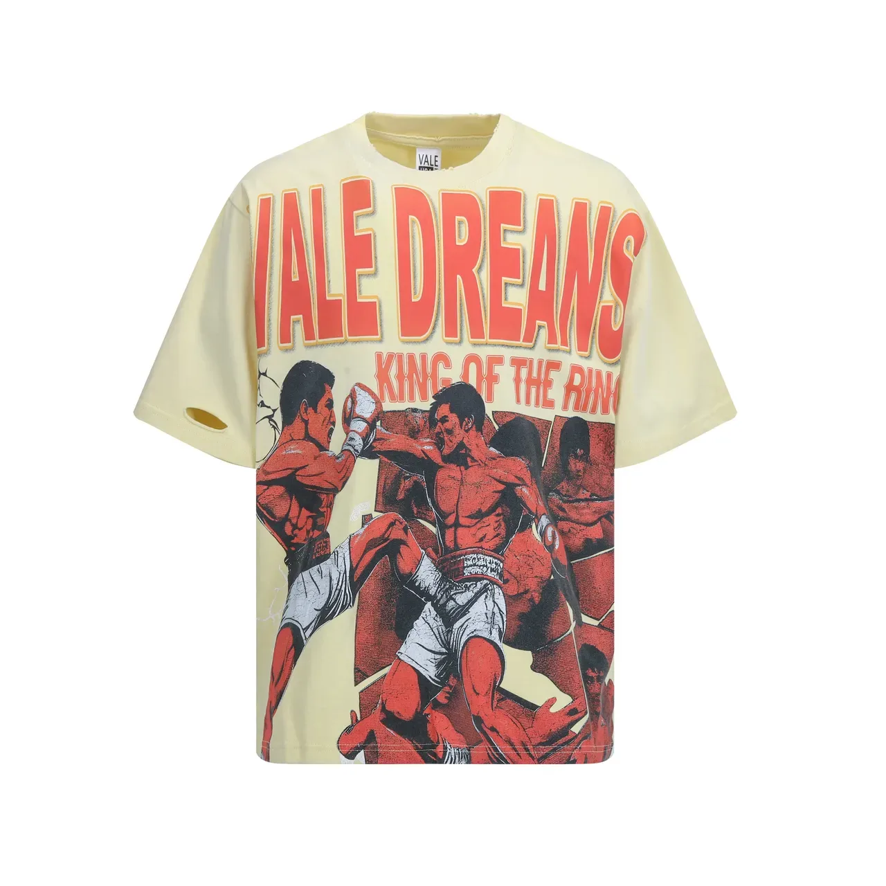Vale Forever Vale Dreams King of the Ring ওভারসাইজড ডিস্ট্রেসড টি-শার্ট 6