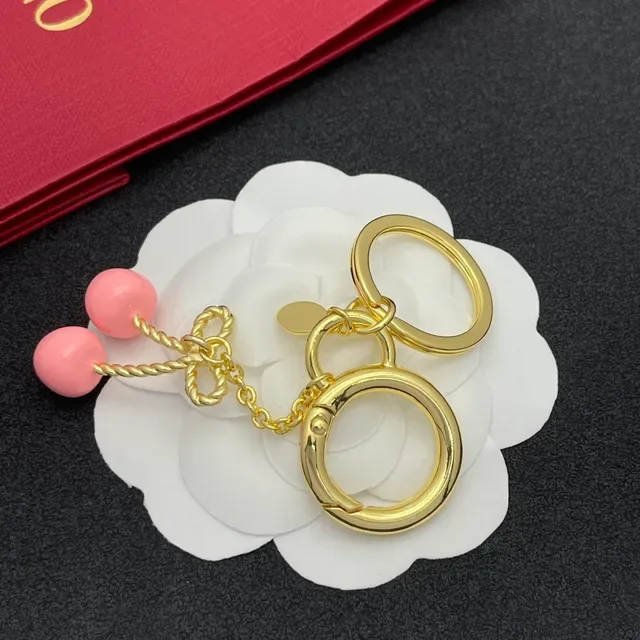 Pulseira Valentino VLogo Charm Ouro Rosa Metal Esmaltado Charms 3