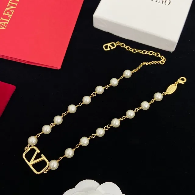 Valentino VLogo Collier Chaîne de Perles 4