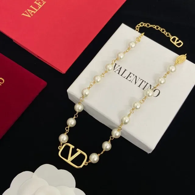 Valentino VLogo Collier Chaîne de Perles 6