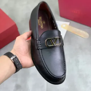 Valentino VLTN Loafer Black Leather Slip-On Loafers