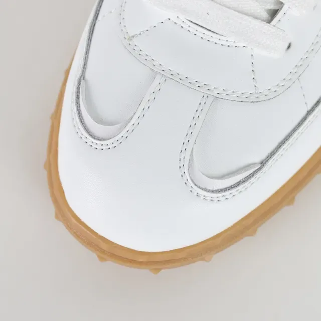 Valentino Sneakers Lifestyle Blanc et Rose en Cuir avec Semelle en Caoutchouc 5