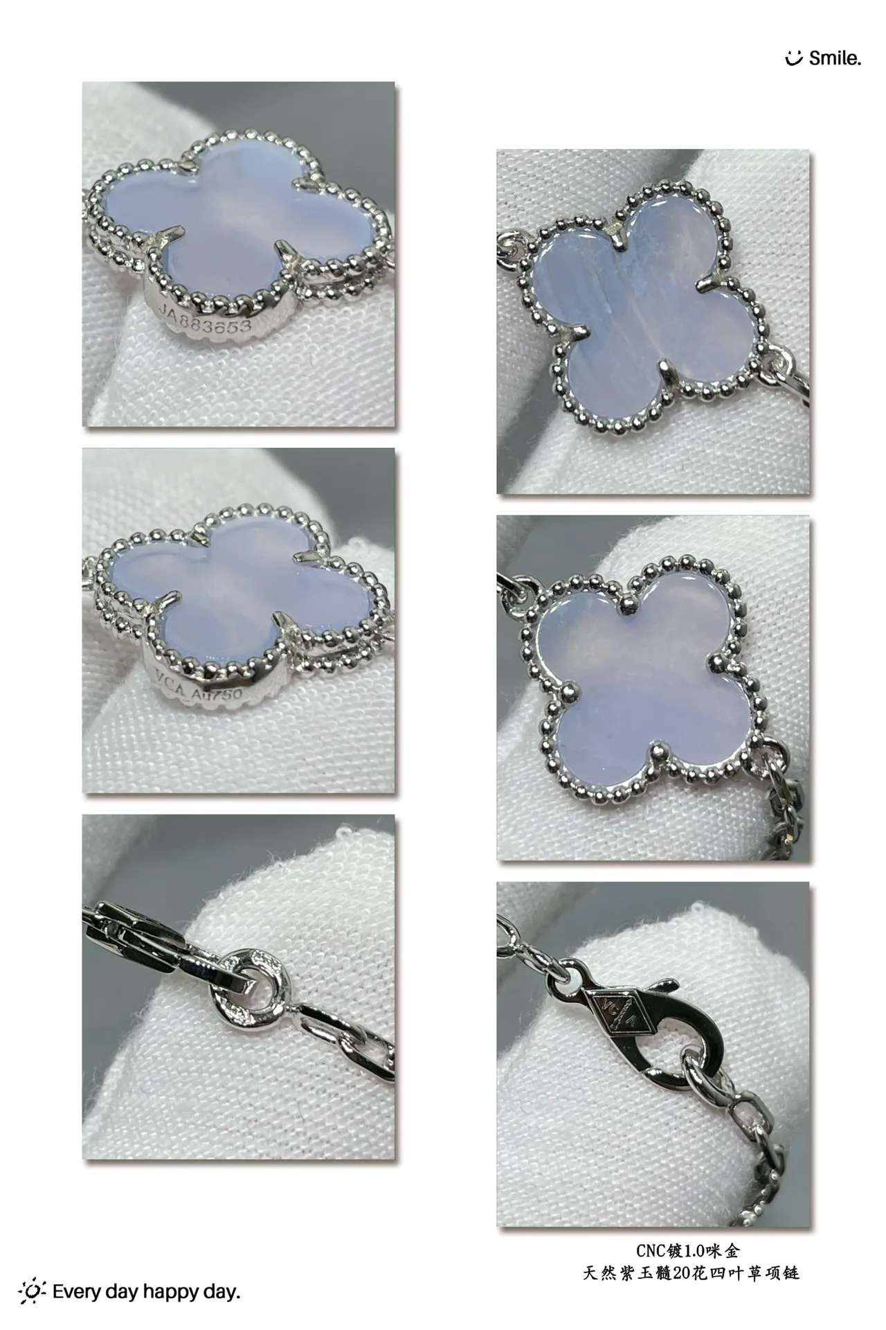 Van Cleef & Arpels Alhambra 20 Motif Colar de Madre-Pérola Branca 2