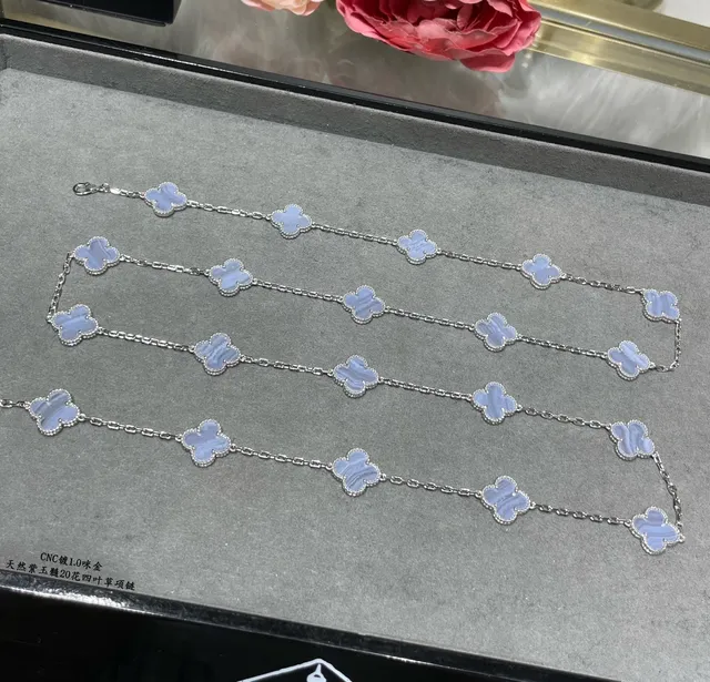 Van Cleef & Arpels Alhambra 20 Motif Colar de Madre-Pérola Branca 4