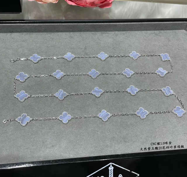 Van Cleef & Arpels Alhambra 20 Motif Colar de Madre-Pérola Branca 6