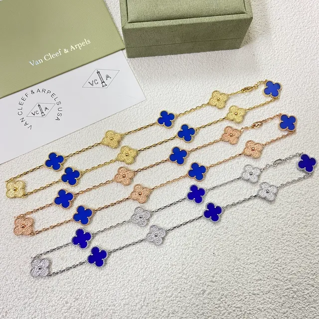 Collier Van Cleef & Arpels Alhambra Trèfle à Quatre Feuilles Mère-de-Perle 8
