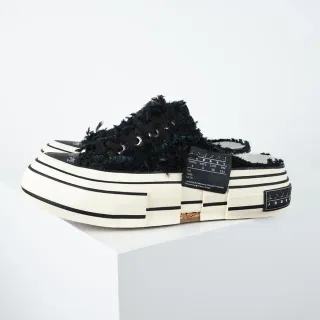 VEJA Black White Shaggy Upper Striped Platform Sole Casual Shoes