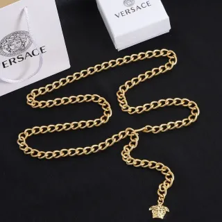 Versace Chain Reaction Collar de tono dorado con cabeza de Medusa