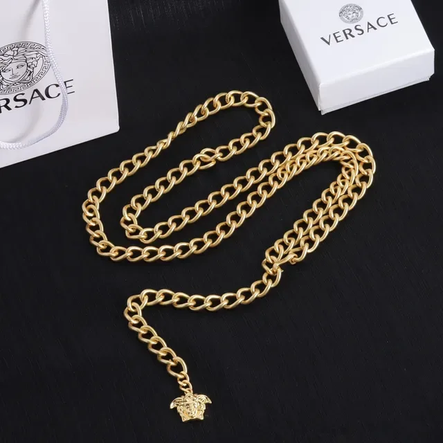 Versace Chain Reaction Collier doré tête de Medusa 3
