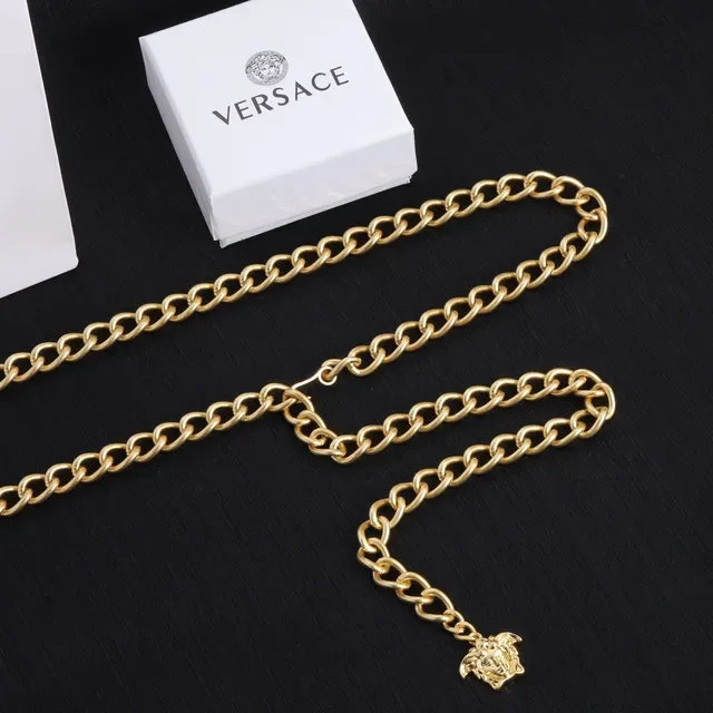 Versace Chain Reaction Collier doré tête de Medusa 5