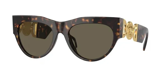 Versace Chain Reaction Tortoiseshell Oversized Cat-Eye Sunglasses 2
