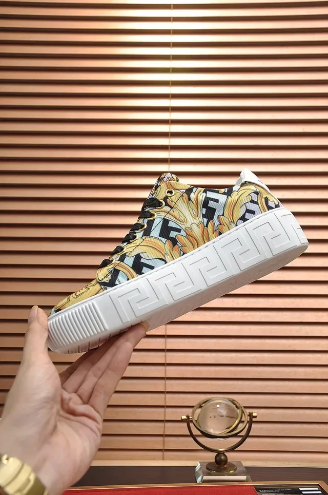 Versace Odissea Baroque-Print Platform Lifestyle Sneakers 6