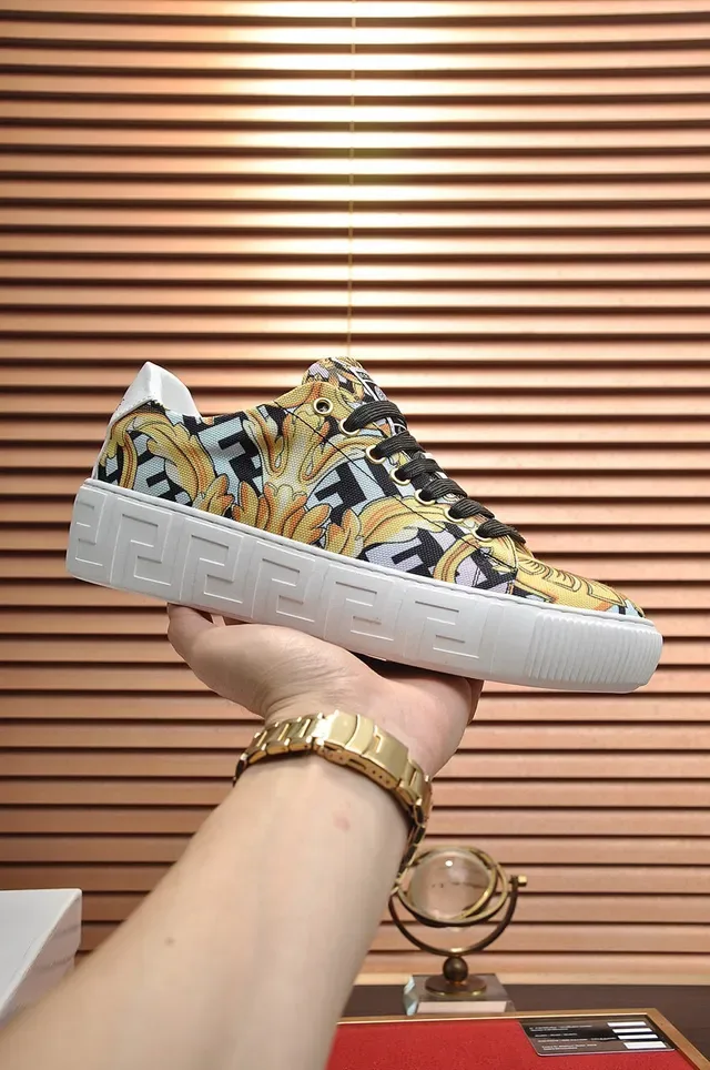 Versace Odissea Baroque-Print Platform Lifestyle Sneakers 7