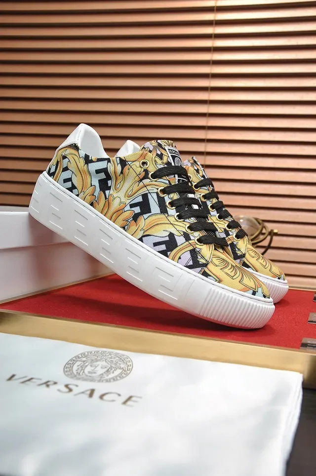 Versace Odissea Baroque-Print Platform Lifestyle Sneakers 9