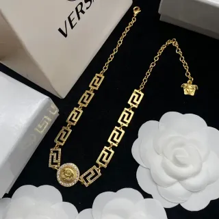 Collar Versace Odissea Greca Llave Medusa Moneda