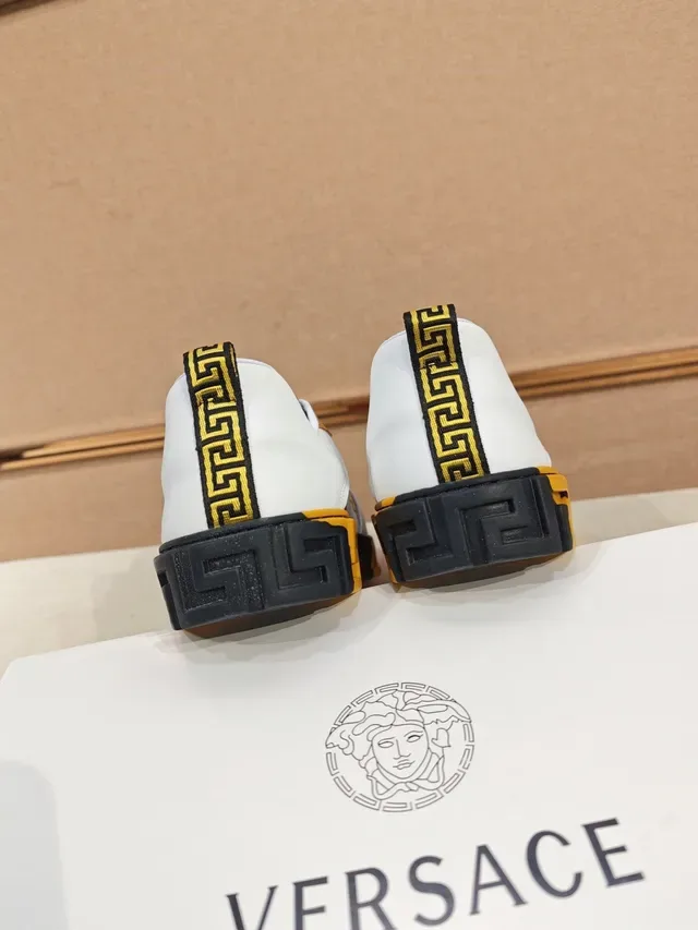 Versace Sneakers Lifestyle Blancs Multicolores Medusa-Print Low-Top 6