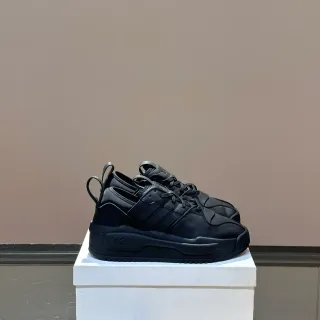 Y-3 Kaiwa Black Monochrome Deconstructed Upper Chunky Sneakers
