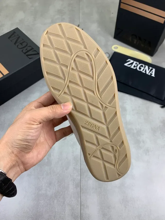 Zegna Off-White Camurça Lifestyle Tênis 2