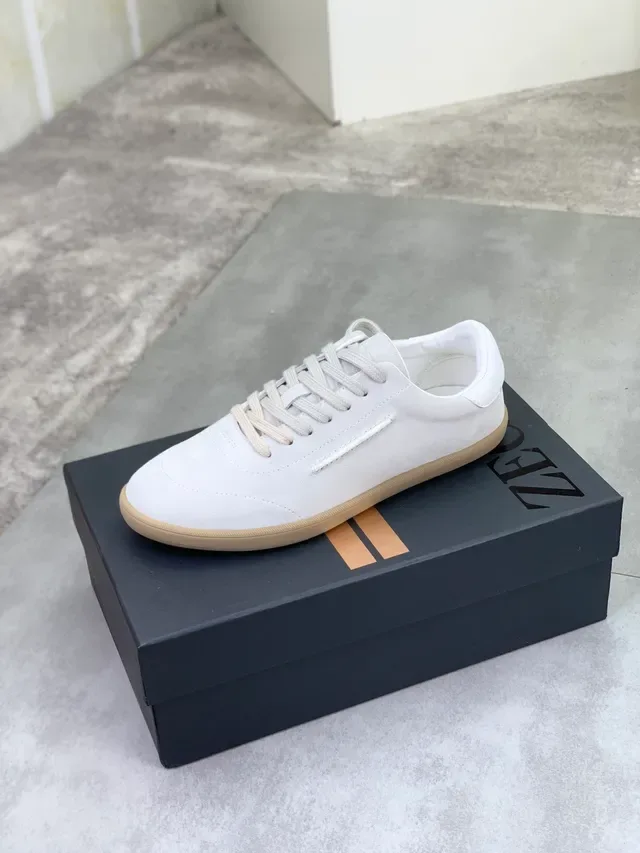 Zegna Off-White Camurça Lifestyle Tênis 4