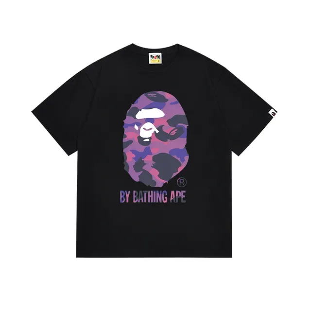 A Bathing Ape ABC Camo Ape Head Black T-Shirt 9