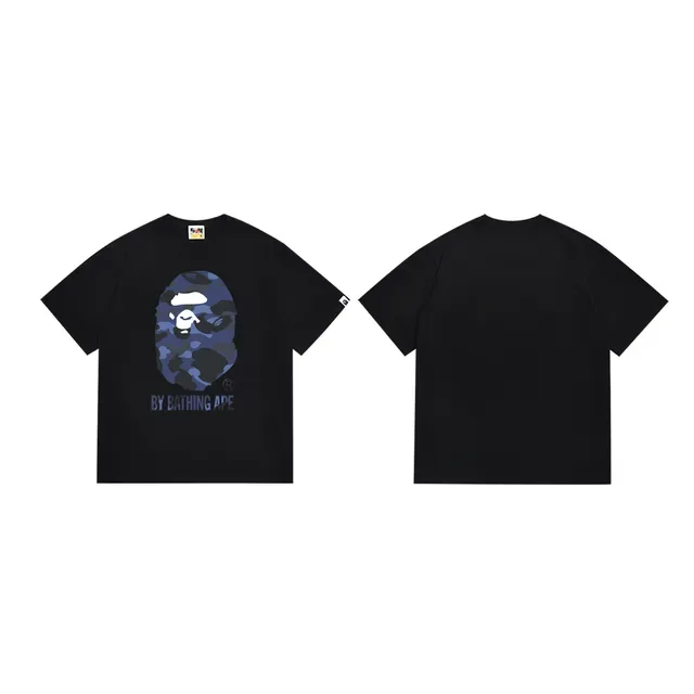 A Bathing Ape ABC Camo Ape Head Black T-Shirt 12